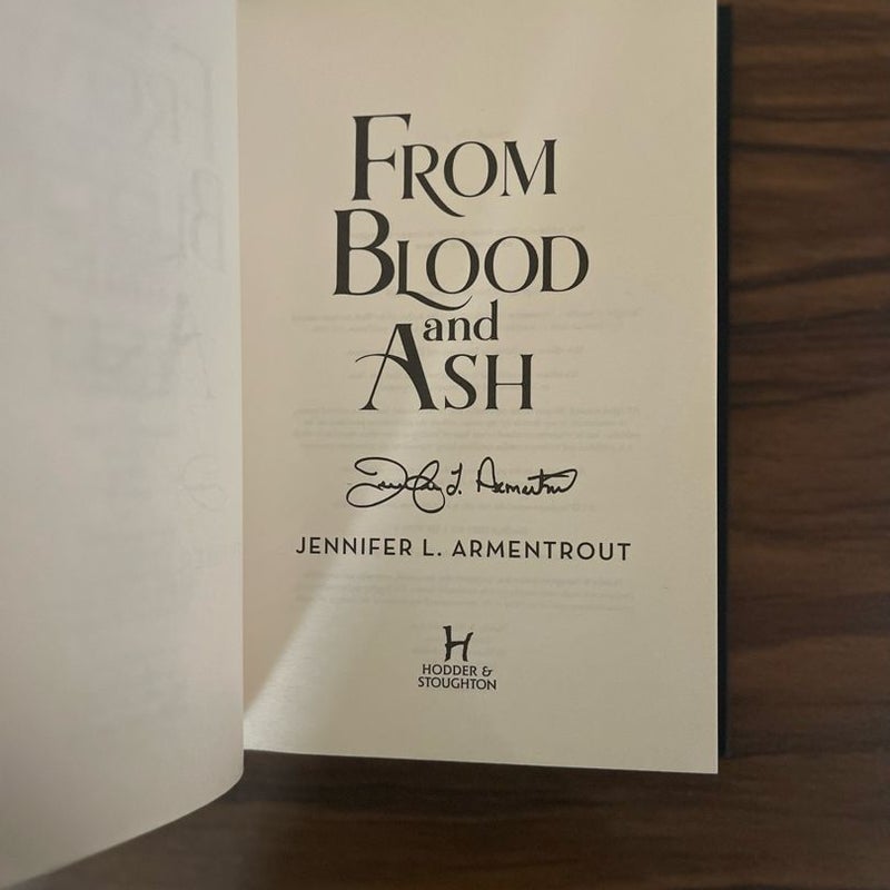 Fairyloot editions of the From Blood and Ash series by Jennifer L Armentrout