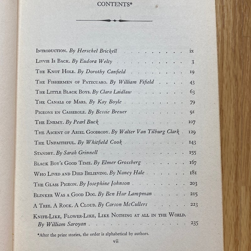 O. Henry Award Prize Stories of 1943