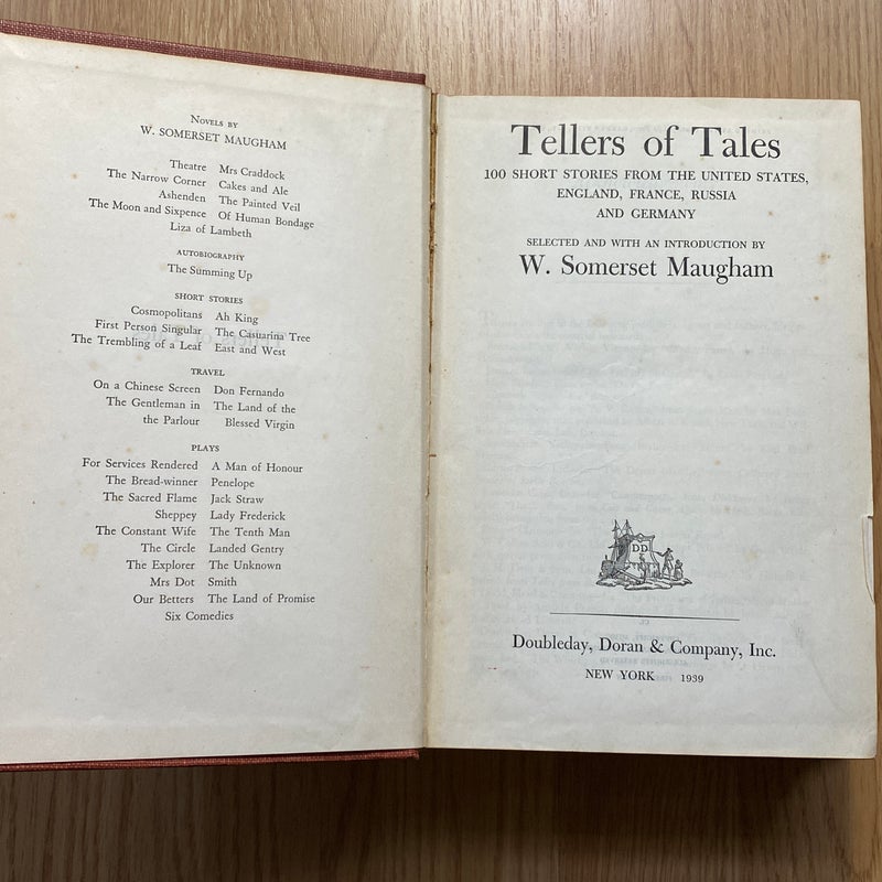 Tellers of Tales: A definitive anthology of short story