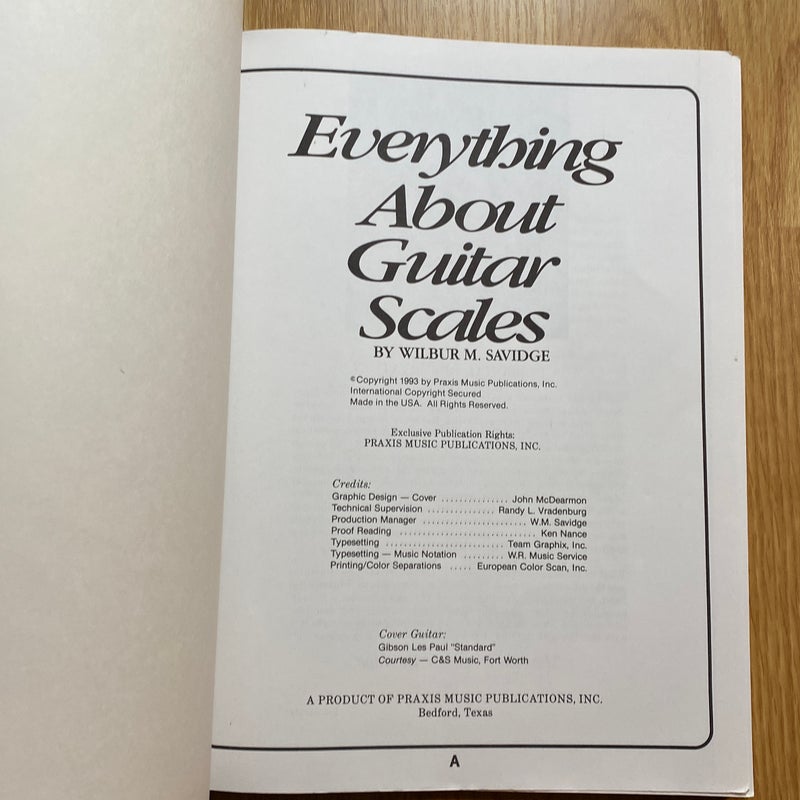 Everything about guitar scales