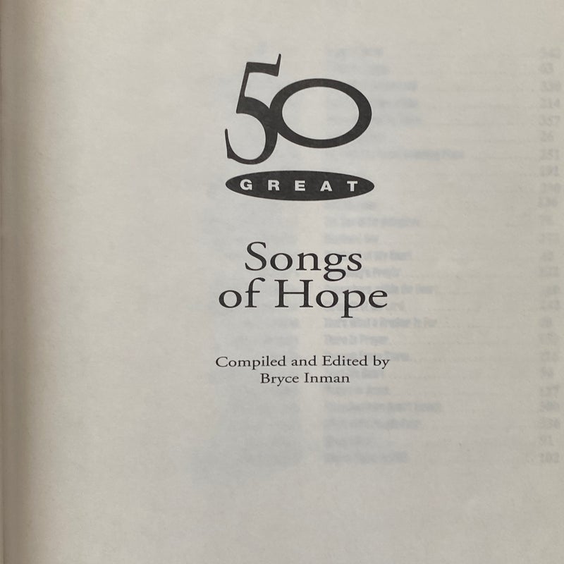 50 Great songs of hope