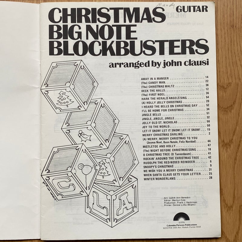Christmas big note blockbusters