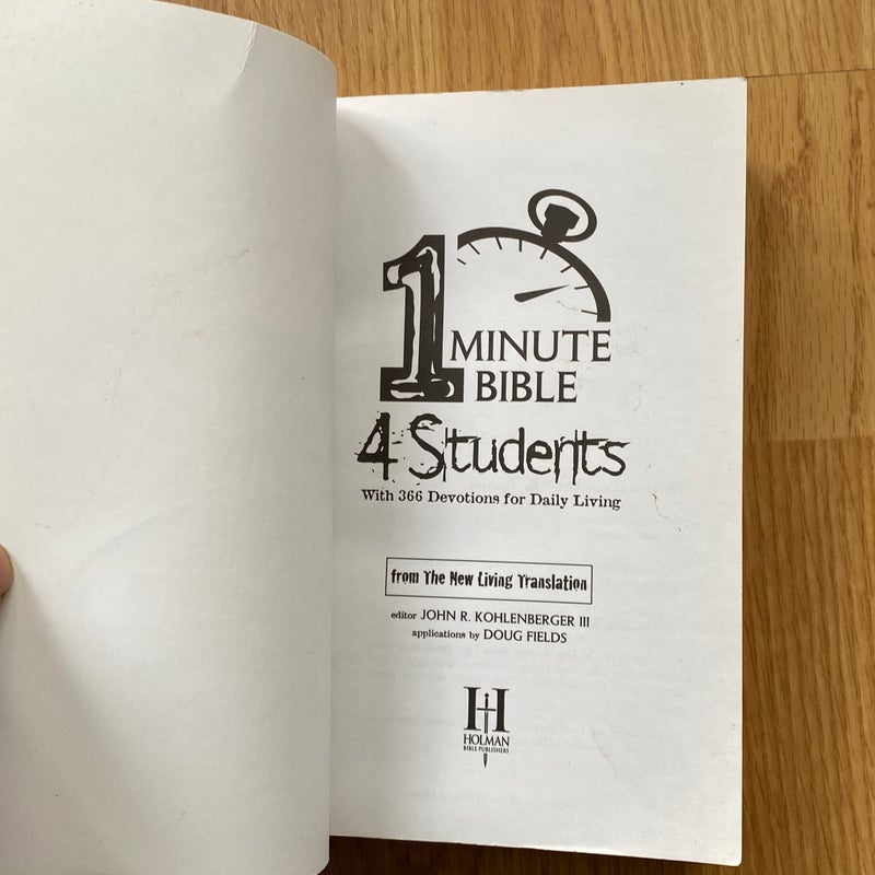 One Minute Bible for Students