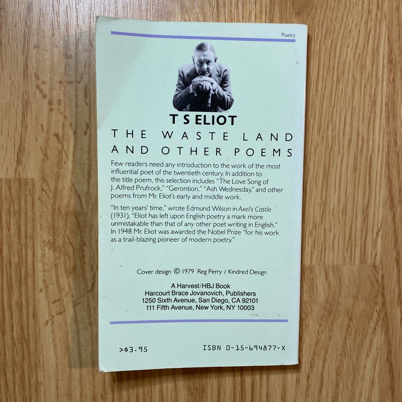 The waste land and other poems