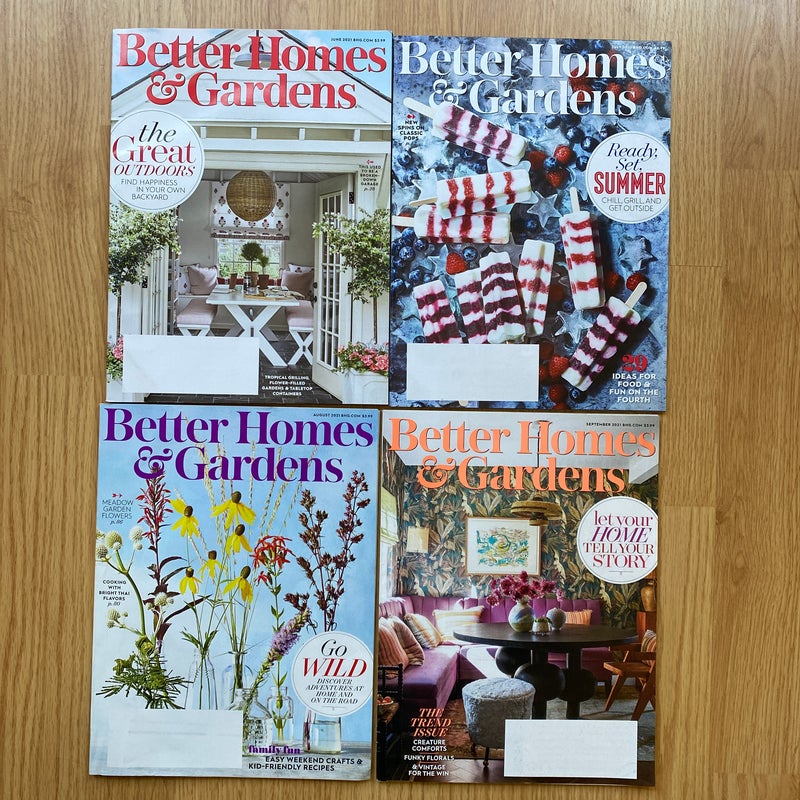 Better homes & gardens magazines 