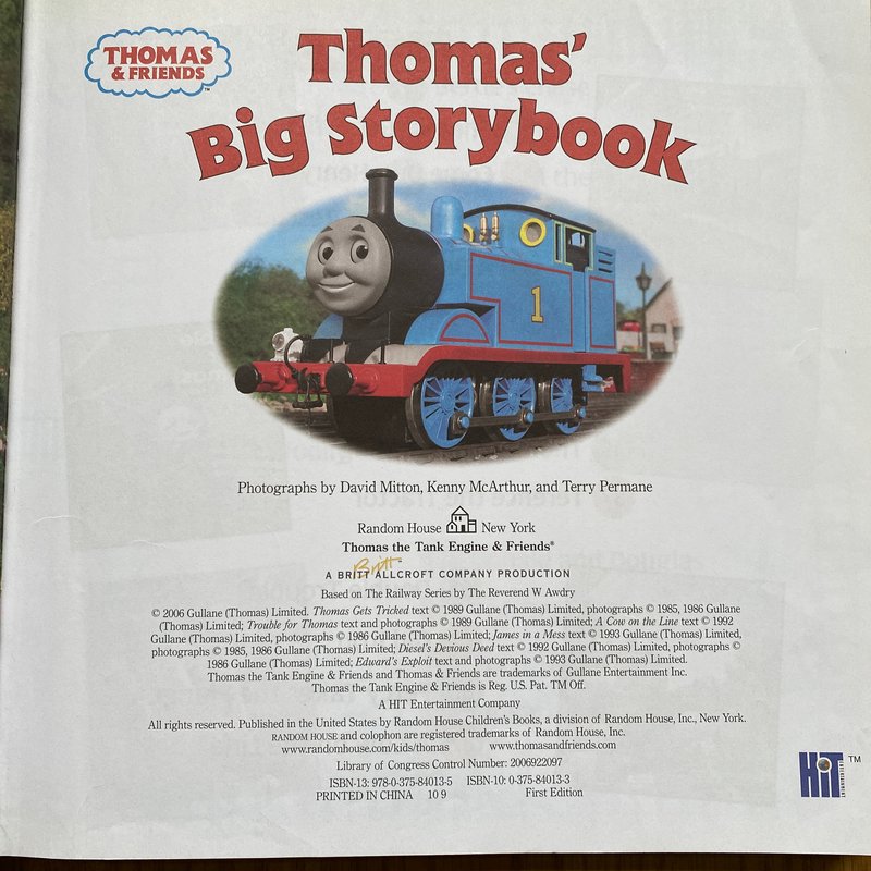 Thomas' Big Storybook (Thomas and Friends) by W. Rev. Awdry
