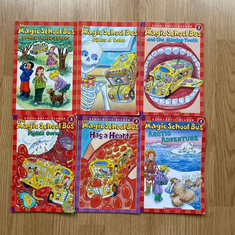 Lot of 6 The Magic School Bus books