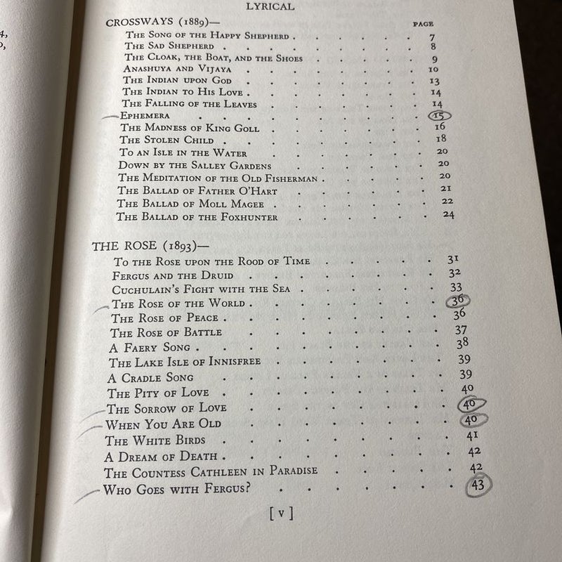 The Collected Poems of W. B. Yeats