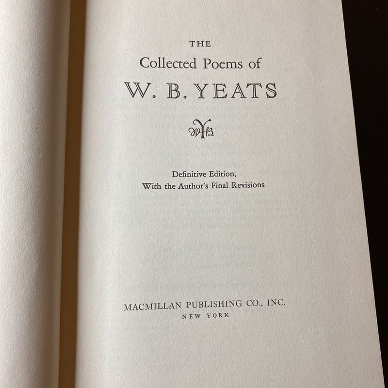 The Collected Poems of W. B. Yeats