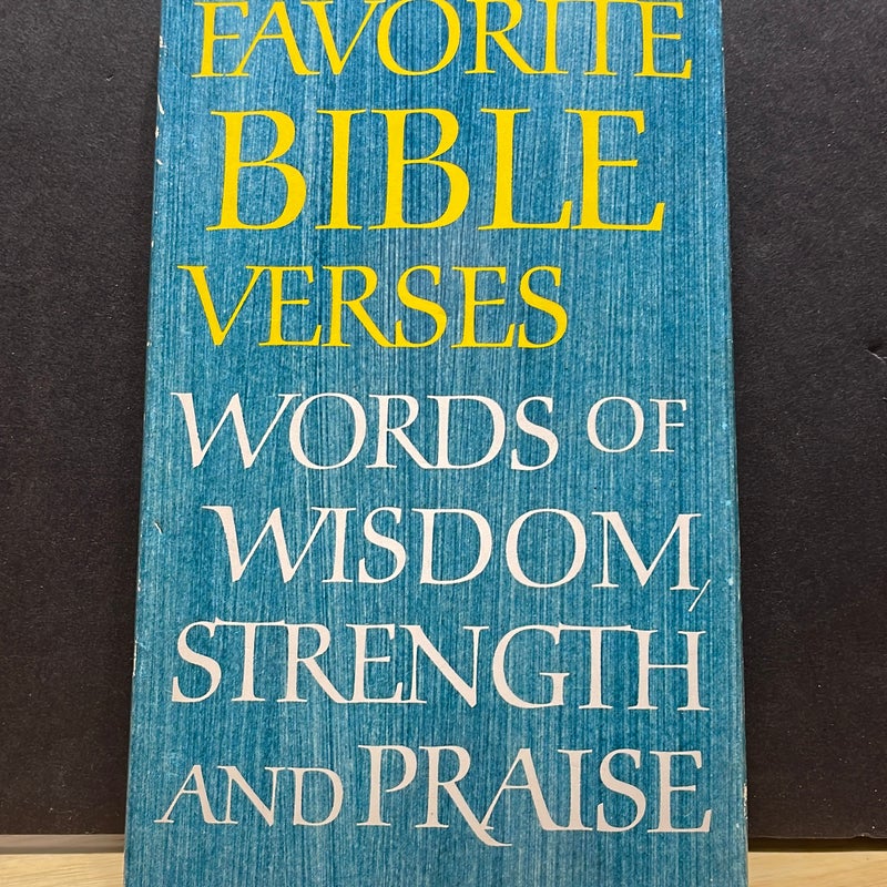 Favorite Bible Verses of Wisdom