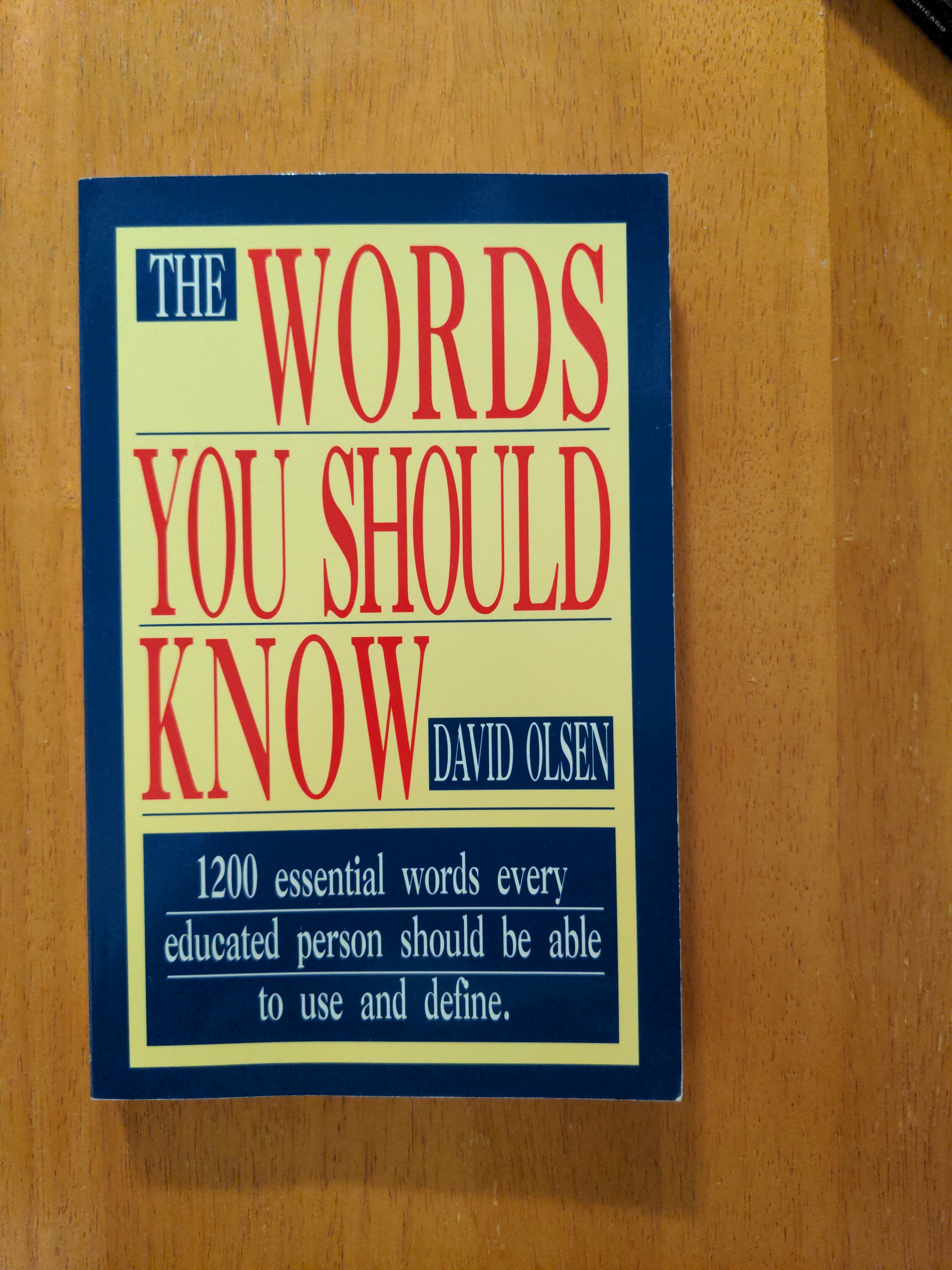 The Words You Should Know