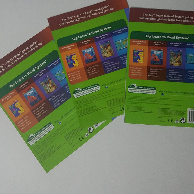 Learn to Read Phonics Book Set 1 : Short Vowels (Leapfrog Tag) Book Bundle