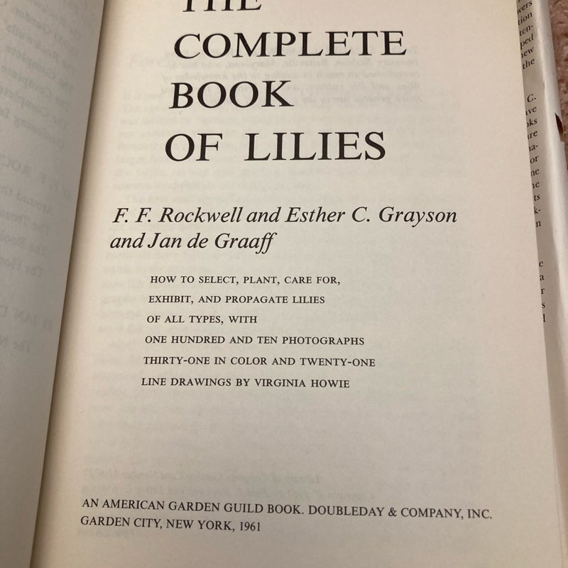 The Complete Book of Lilies #1