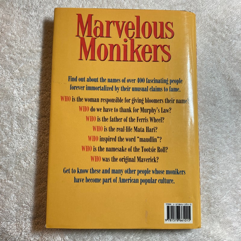 Marvelous Monikers