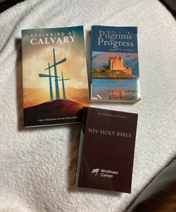 Pilgrim's Progress, Beginning at Calvary and NIV Holy Bible #32
