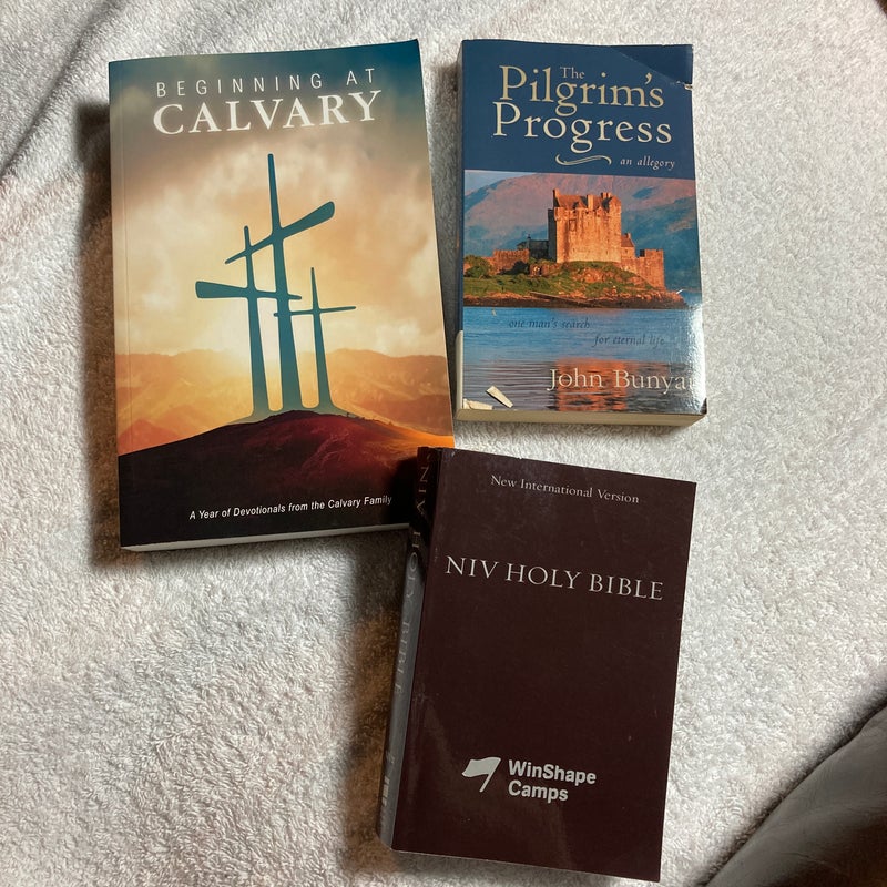 Pilgrim's Progress, Beginning at Calvary and NIV Holy Bible #32