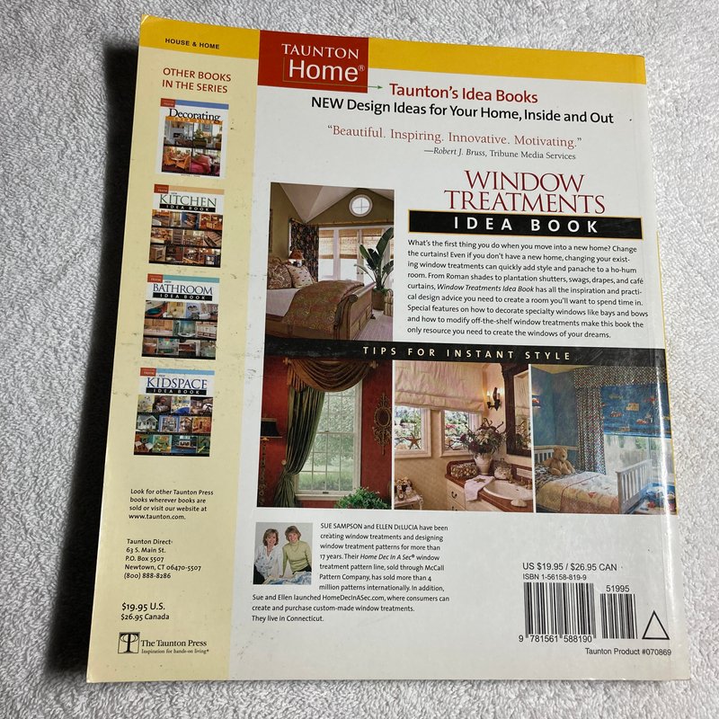 Window Treatments Idea Book by Susan Sampson, Ellen DeLucia
