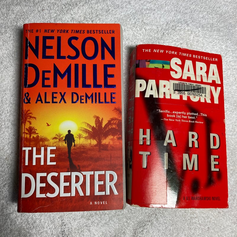 2 Paperback Novels: The Deserter, & Hard Time #36