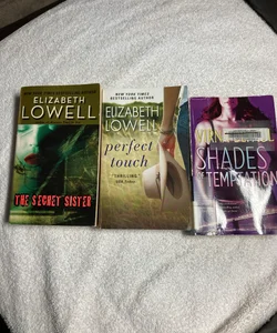 3 Romance Novels: The Secret Sister, Perfect Touch and Shades of Temptation  #37