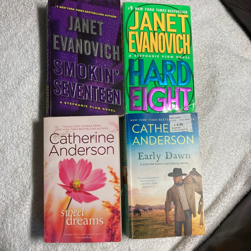 4 Romance Novels: Smokin’ Seventeen, Early Dawn, Sweet Dreams, and Hard Eight #37