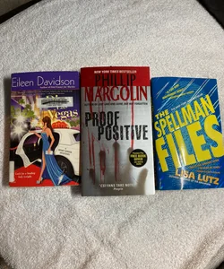 3 Paperback Novels: The Spellman Files, Proof Positive and Diva Las Vegas #38