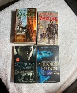 4 paperback novels: Warrior, War Lord, Dream Warrior and Devil May Cry #38
