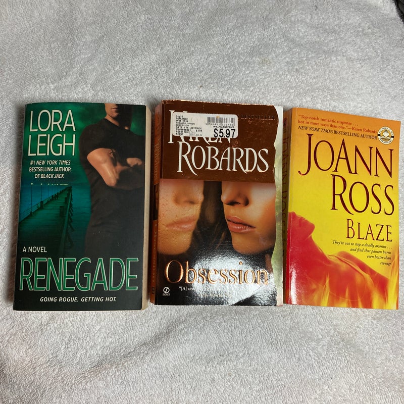 3 Novels: Renegade, Obsession and Blaze #41