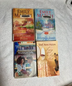4 Romance Novels: Reflection Point, Miracle Road, Starting Over in Wickham Falls & Lucy Gets Her Life Back # 41