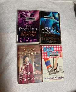 4 Romance Novels: Lure of the Wicked, The Prophet, Fair Play & Someone to Romance # 42