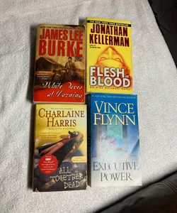 4 Suspense / Thrillers : White Doves in the Morning, Flesh & Blood, All Together Now& Executive Power #44