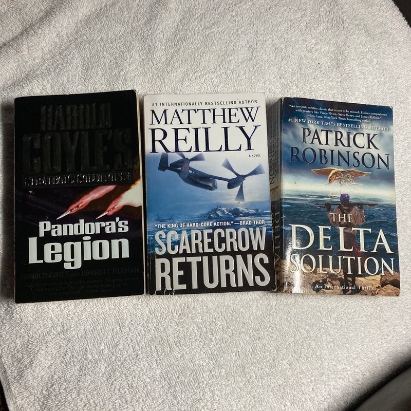 3 Novels: The Delta Solution, Scarecrow Returns & Pandora’s Legion #44