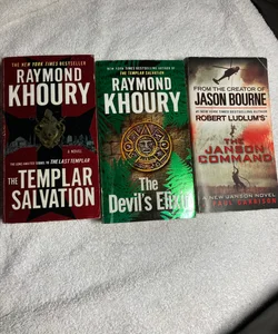 3 Suspense Novels: The Templar Salvation, The Devil’s Elixir & The Janson Command #45