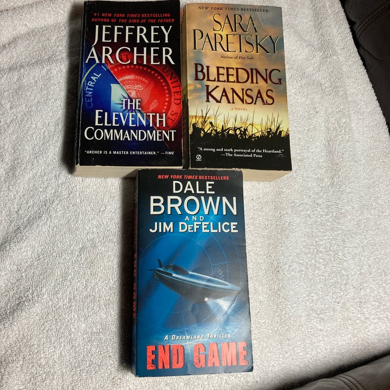 3 Suspense / Thrillers: The Eleventh Commandment, Bleeding Kansas and End Game #45