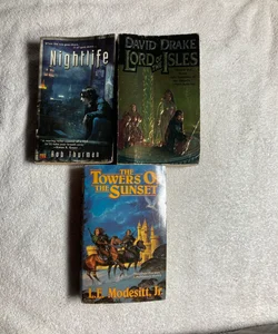 3 Fantasy Novels: Lord of the Isles, The Towers of the Sunset and Nightlife #46