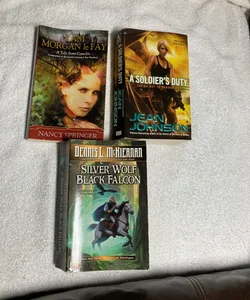 3 Fantasy Novels: I Am Morgan le Fay, A Soldier’s Duty & SilverFox, Black Falcon #46