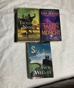 3 Fantasy Novels: The Thousand Names, The Skystone & Taken By Midnight #46