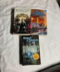 3 Novels: Besieged, The Magic Engineer & Hominids #47