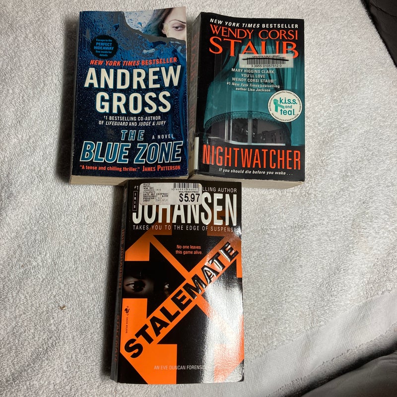 3 Novels: The Blue Zone, Stalemate & Nightwatcher #48 
