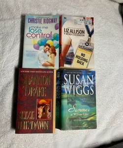 4 Romance Novels: Summer at Willow Lake, No Holding Back, Make Me Lose Control & seize the Dawn  #43
