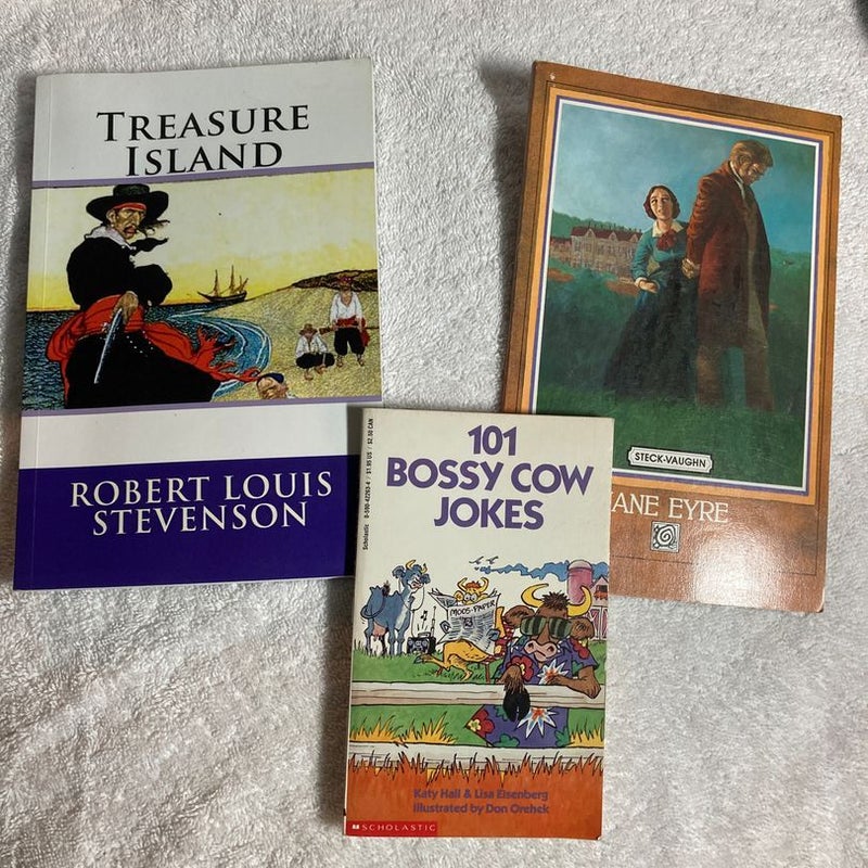 Treasure Island, Jane Eyre and 101 Bossy Cow Jokes #53