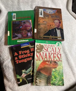 4 Elementary books -Slinky, Scaly Snakes!