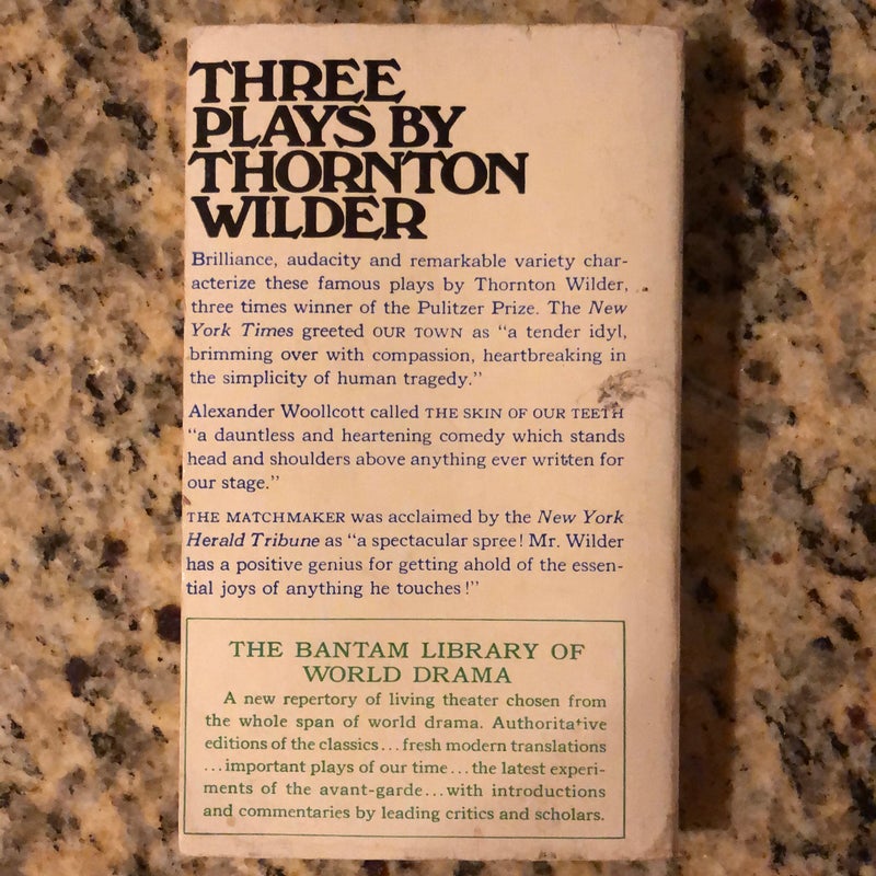 Three Plays by Thornton Wilder 