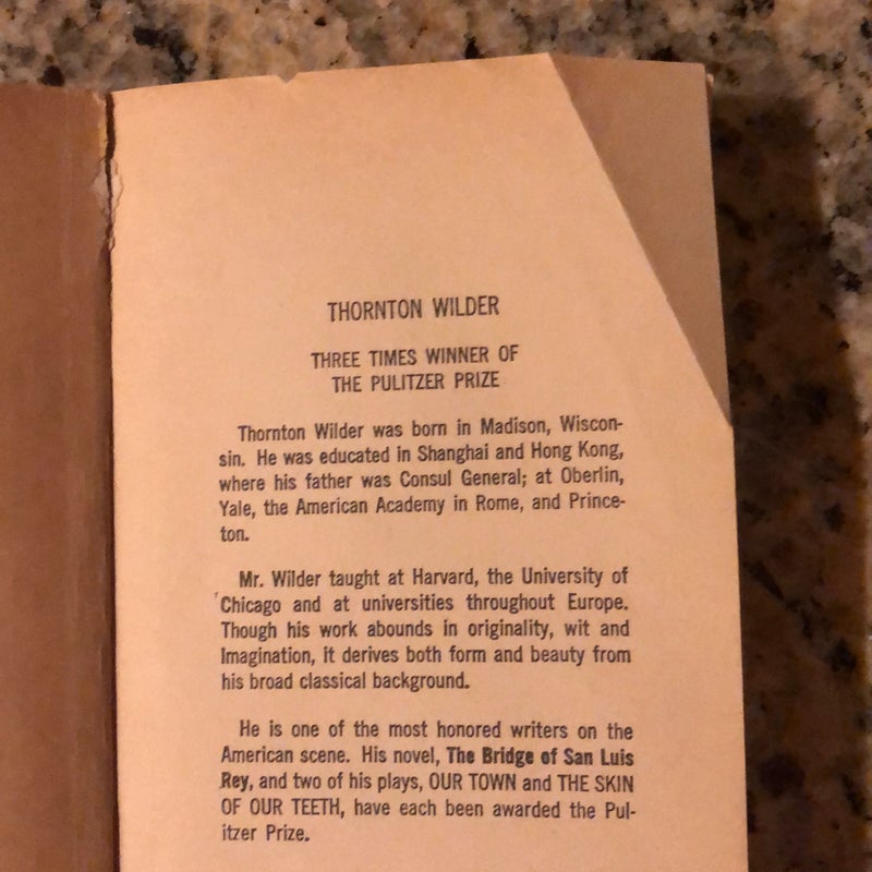 Three Plays by Thornton Wilder 