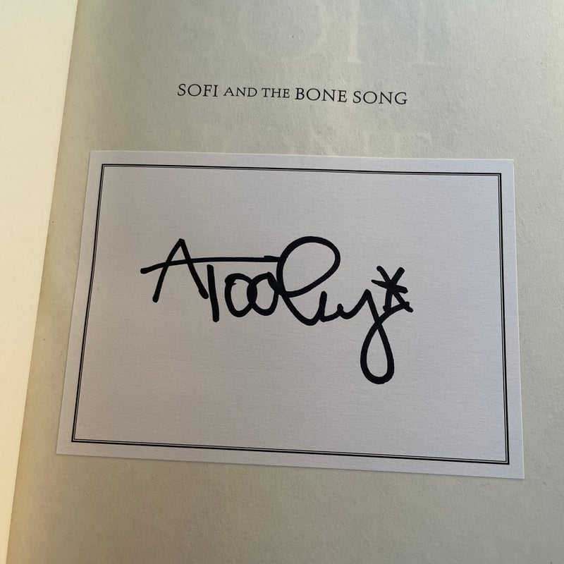 Sofi and the Bone Song SIGNED