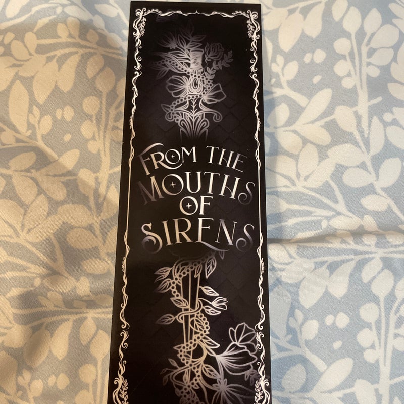 From the Mouths of Sirens w/ bookmark, art, map with signature