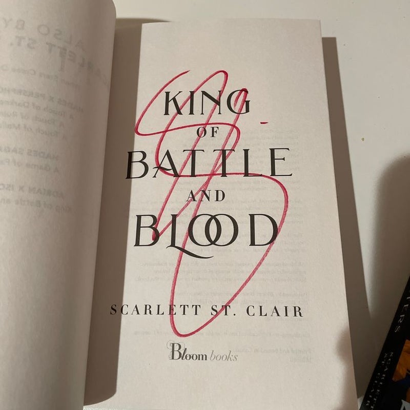 King of Battle and Blood & Queen of Myth and Monsters SIGNED