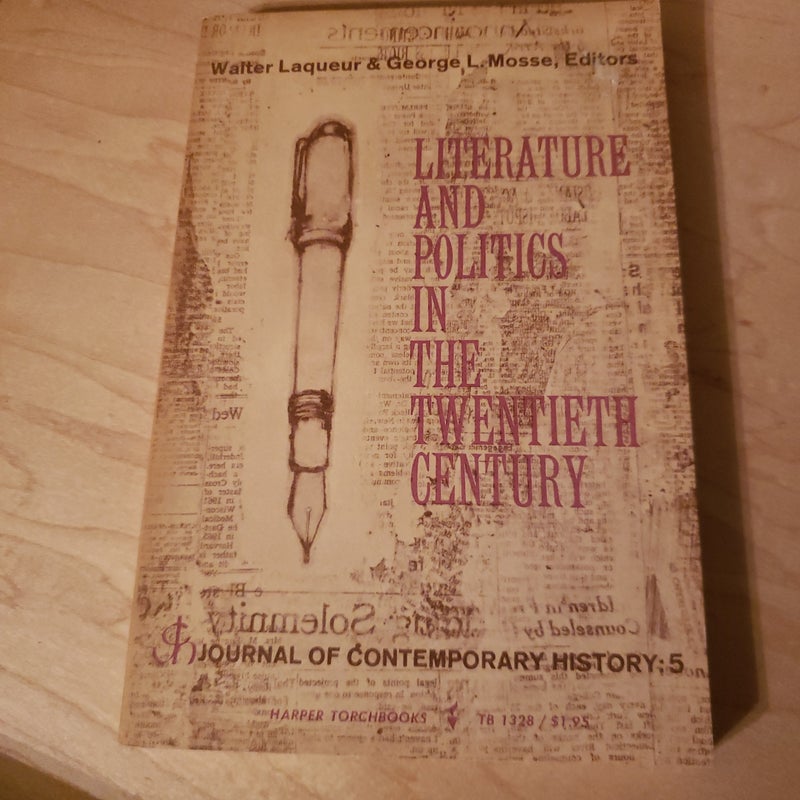 Literature and Politics in the Twentieth Century