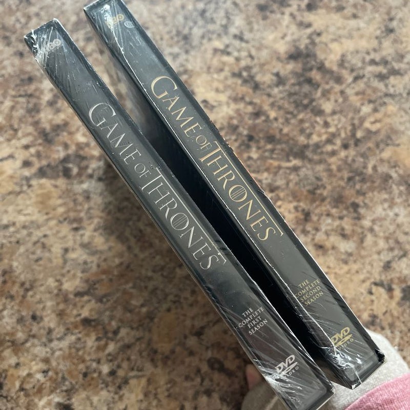 Game of Thrones DVDs, Complete First and Second Season