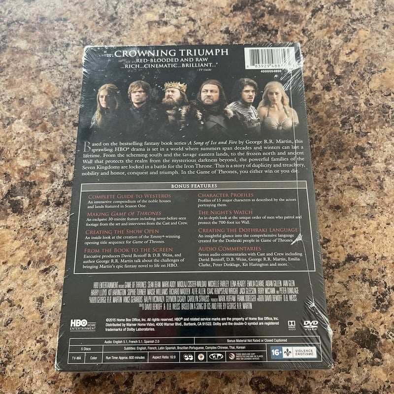 Game of Thrones DVDs, Complete First and Second Season