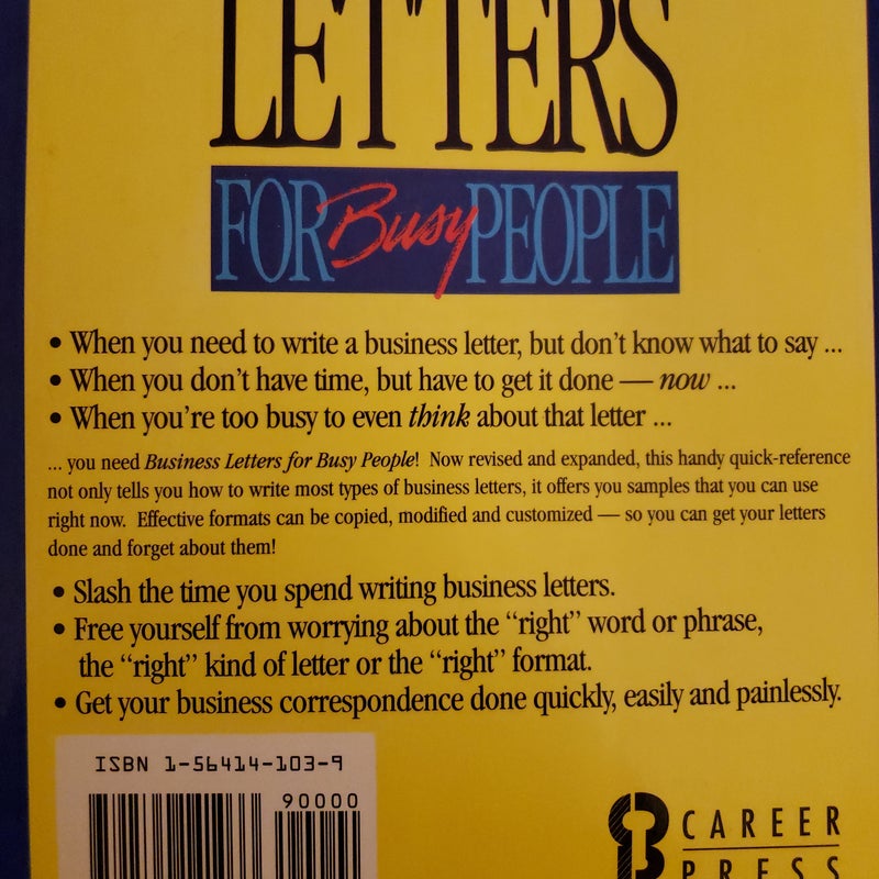 Business Letters for Busy People